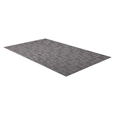 Carpet Tiles Reusable 24x24 inch 24 PCS Modular Rug Soft Padded Gray Brown