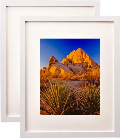 Picture Frame MDF WHITE  FRAME 16X20" Wall Mount Display, Pack of 2