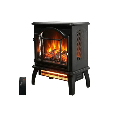 18 inch 3D  Flame Electric Infrared Quartz Fireplace Stove with remote control