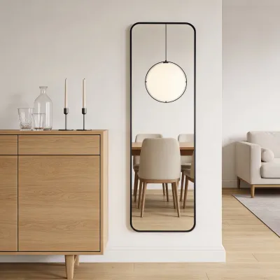 Black 47 x 14IN Door mirror.(W2203P182244)