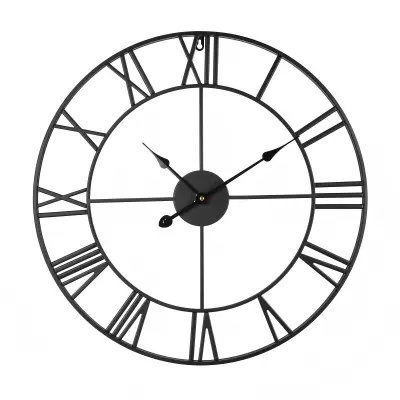 Wall Clock Alarm Clock 24 in Roman Numerals Battery Operated Silent Clocks for Living Room