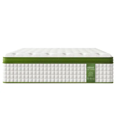 12 Inch King Size Hybrid Mattress in a Box with Gel Memory Foam and Pocket Springs, Pressure Relief & Motion Isolation, CertiPUR-Us Certified, Assembled in USA