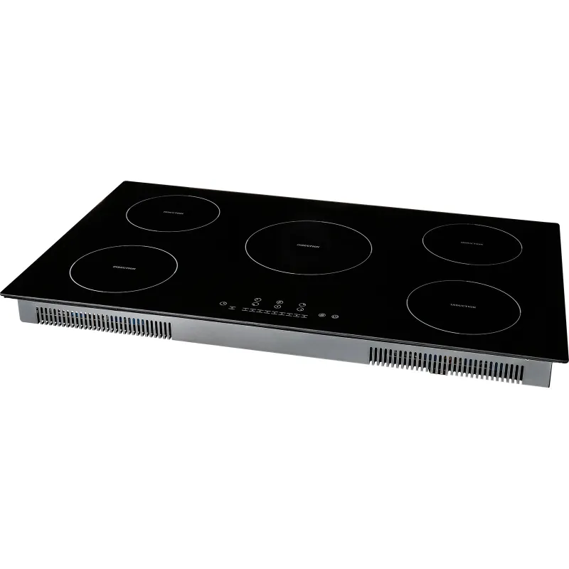 Electric Cooktop, 5 Burners, 36'' Induction Stove Top, Built-in Magnetic Cooktop 9200W, 9 Heating Level Multifunctional Burner, LED Touch Screen w/ Child Lock & Over-Temperature Protection