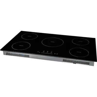 Electric Cooktop, 5 Burners, 36'' Induction Stove Top, Built-in Magnetic Cooktop 9200W, 9 Heating Level Multifunctional Burner, LED Touch Screen w/ Child Lock & Over-Temperature Protection
