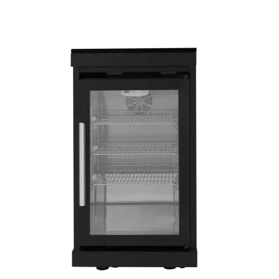 Black Single door Fridge Cabinet Outdoor Kitchen Islands