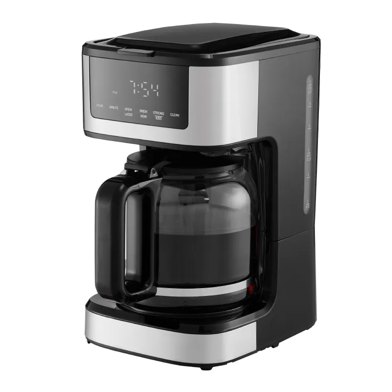 Programmable Coffee Maker, 12 Cup Programmable Drip Coffee Makers with Touch Screen, 4-Hour Keep Warm Coffee Makers Drips, 2 Brew Strengths Drip Coffee Machine for Home, 24-Hour Programmable