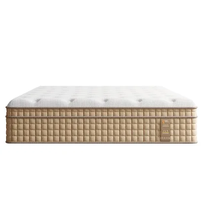 14 Inch Queen Hybrid Mattress with Independently Encased Springs & Gel Memory Foam, Medium-Firm, Fiberglass-Free, CertiPUR-US Certified, Mattress in a Box