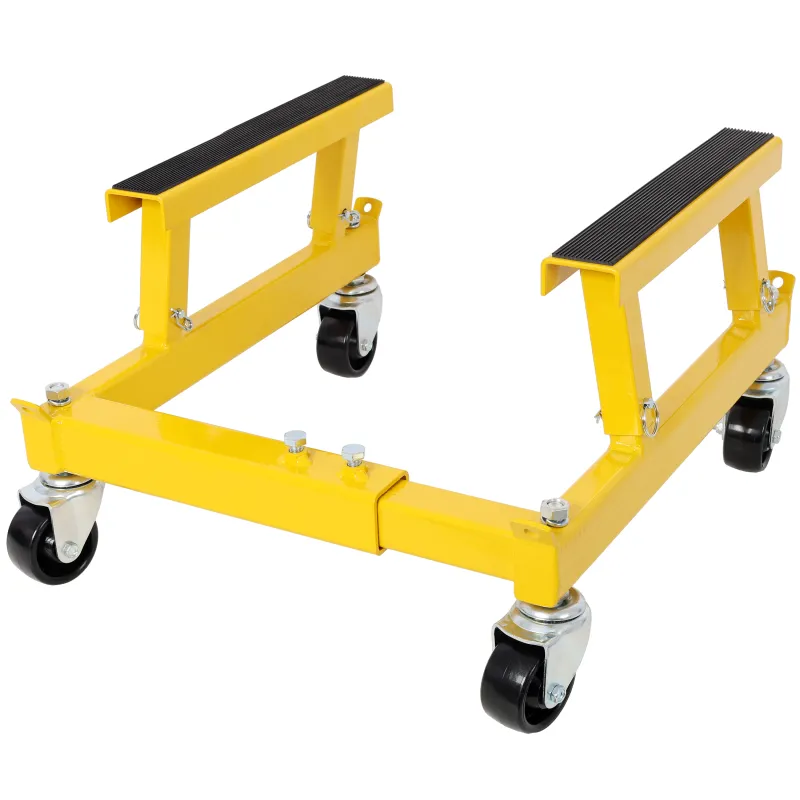 ATV Motorcycle Engine Cradle Dolly 1500lbs ,Yellow