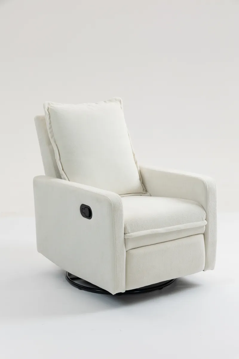 Short plush manual button armchair sofa