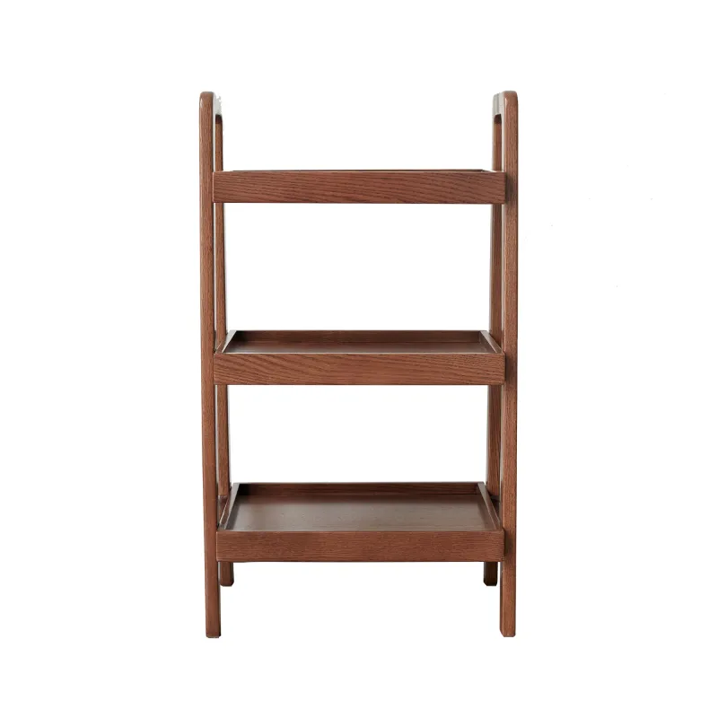 Walnut Color Oak Storage Bench, 3-Tier Beech Wood Shoe Rack for Entryway, Premium Storage Organizer for Bathroom, Living Room, Bedroom, Hallway, Patio, Kitchen