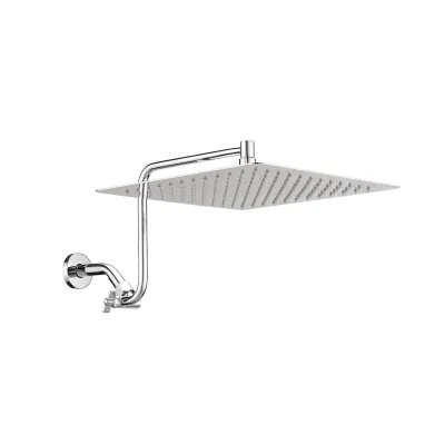 12 inch Adjustable Extension Arm High-pressure Rain Shower Head, Rain Fixed Shower Head