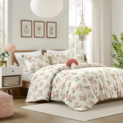 Full/Queen Mushroom Garden Comforter Set