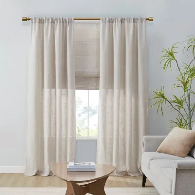 Light Filtering Curtain Panel Pair(2 Pcs Window Panels)