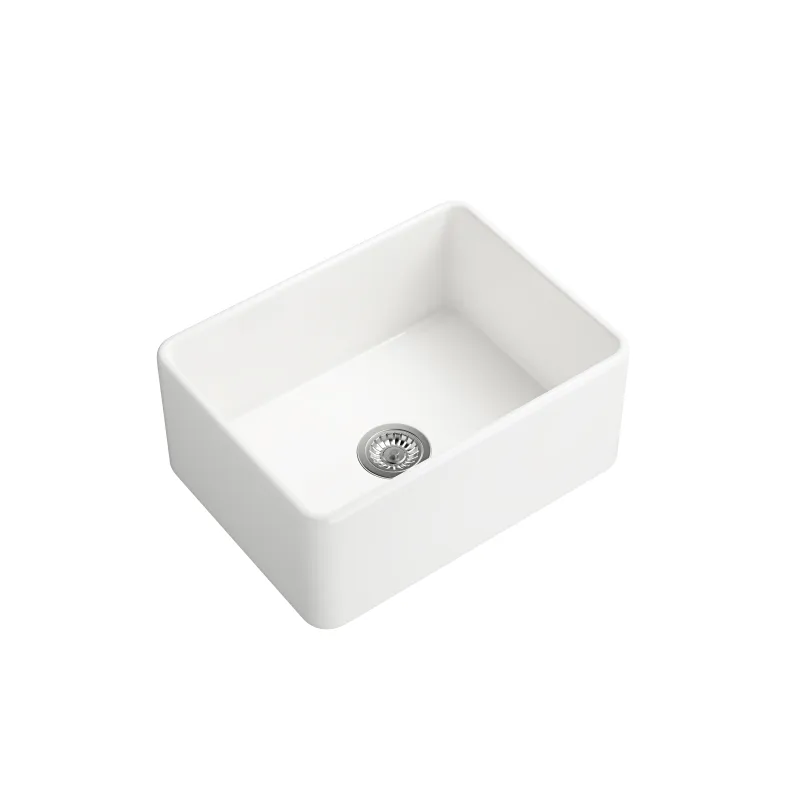 White Farmhouse Sink Deep Apron Sink Undermount Farmhouse Kitchen Sink Single Farm Sink