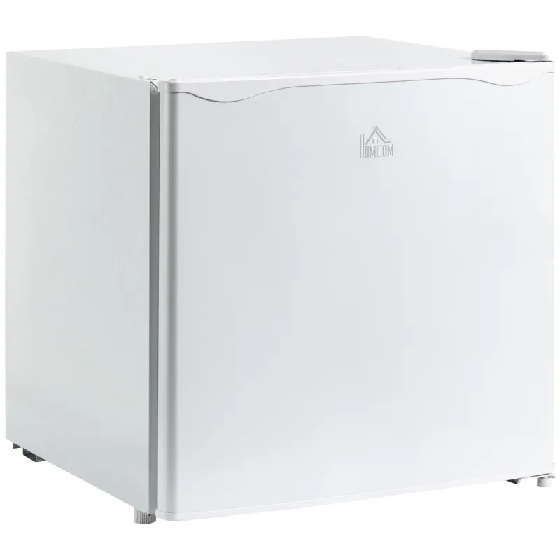 HOMCOM Mini Freezer Countertop, 1.1 Cu.Ft Compact Upright Freezer with Removable Shelves, Reversible Door for Home, Dorm, Apartment and Office, White
