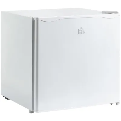 HOMCOM Mini Freezer Countertop, 1.1 Cu.Ft Compact Upright Freezer with Removable Shelves, Reversible Door for Home, Dorm, Apartment and Office, White