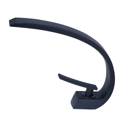 Black Bathroom Faucet, Brushed Black  Faucet for Bathroom Sink, Black Single Hole Bathroom Faucet Modern Single Handle Vanity Basin Faucet