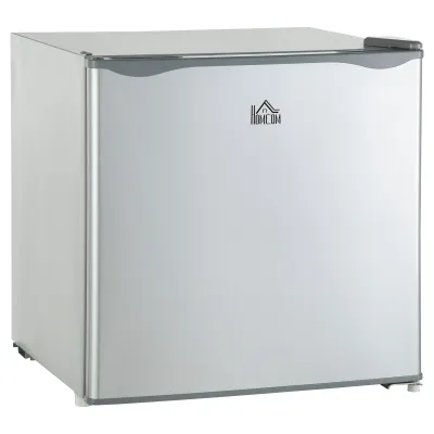 HOMCOM Mini Freezer Countertop, 1.1 Cu.Ft Compact Upright Freezer with Removable Shelves, Reversible Door for Home, Dorm, Apartment and Office, gray