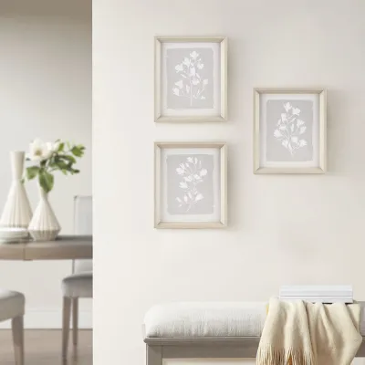 3-piece Framed Glass Wall Art Set