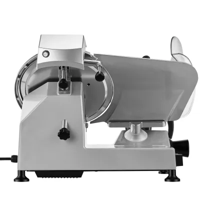10" Commercial Meat Slicer, 240W Electric Deli Food Slicer with Carbon Steel Blade, Built-In Sharpener & 0-0.47" Adjustable Thickness for Frozen Meat, Ham, Baguett, Steak, UL Approved