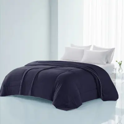 1 Piece King Down Alternative Comforter,Navy