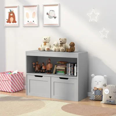 Book Organizer, toy Storage Cabinet Organizer, Gray