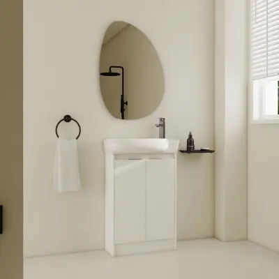 23" Freestanding Bathroom Vanity with Sink, Soft Close Doors