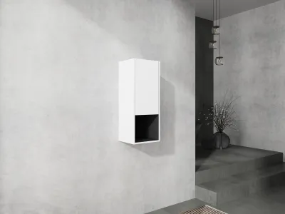 12" Bathroom Side Cabinet,Soft Close Doors,Float Mounting Design,(KD-Packing)