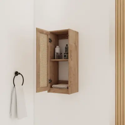 12" Bathroom Side Cabinet,Soft Close Doors,Float Mounting Design,(KD-Packing)