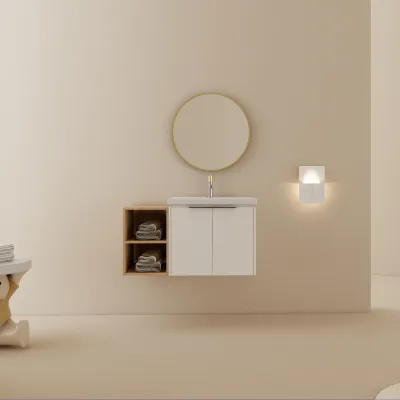 36 Inch Soft Close Doors Bathroom Vanity With Sink, and A Small Storage Shelves,BVC07436WHLTK