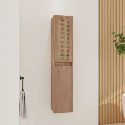 12" Bathroom Side Cabinet,Soft Close Doors,Float Mounting Design, 00512IMO-00112IMO (KD-Packing)
