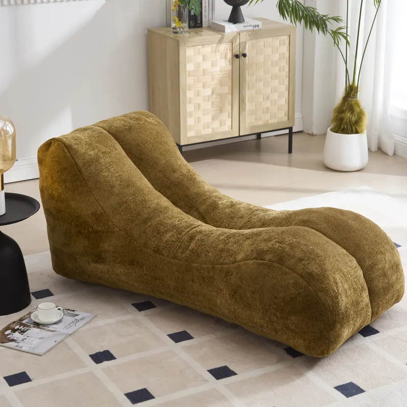 Creative bean bag sofa chair for adults filled  with high-quality sponge that is plump and elastic fitting the curves of the human body and providing gentle support to the body in all as